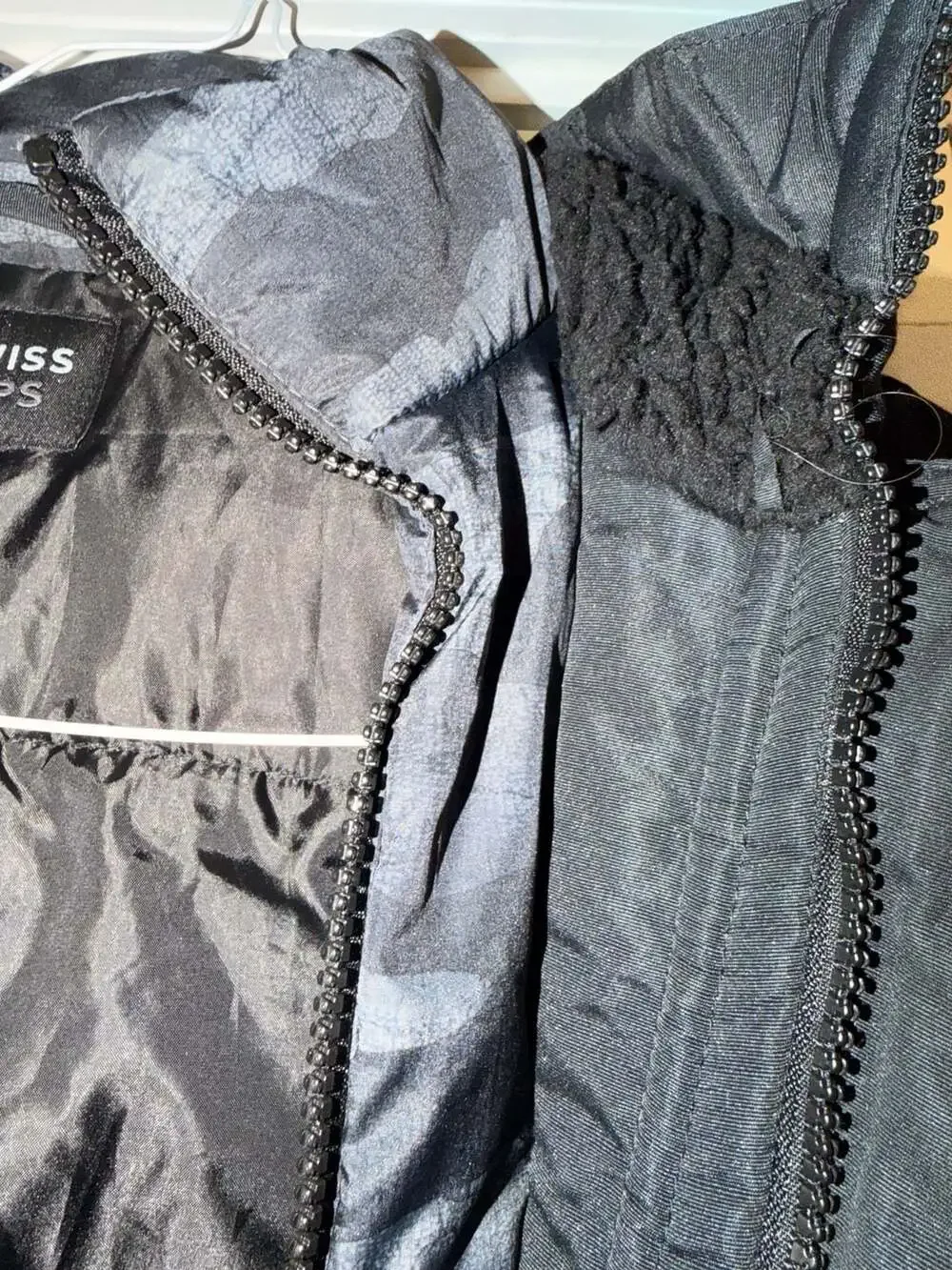 Swiss Alps Boys Winter Puffer Jacket Black Size 14/16